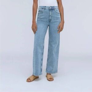 Everlane way high organic flare jeans
